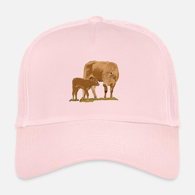 Cow with calf Trucker Cap