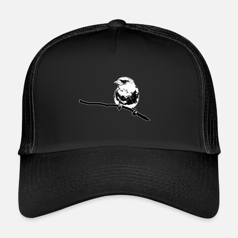 Verdier noir blanc Casquette trucker 