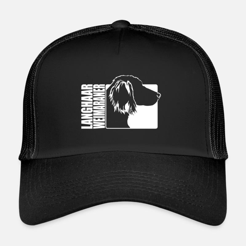 Weimaraner à poil long profil chiens chiens Wilsigns Casquette trucker 