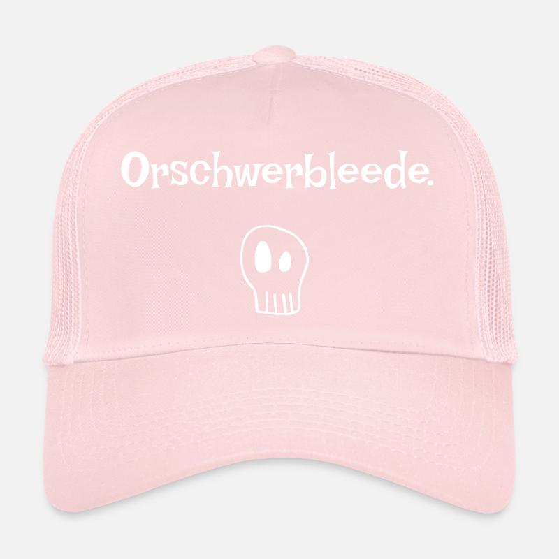 Orschwerbleede saxon Ossi Totenkopf Casquette trucker 