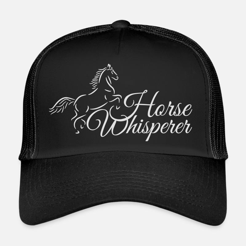 Horse Whisperer - Dessin de cheval avec texte Casquette trucker 