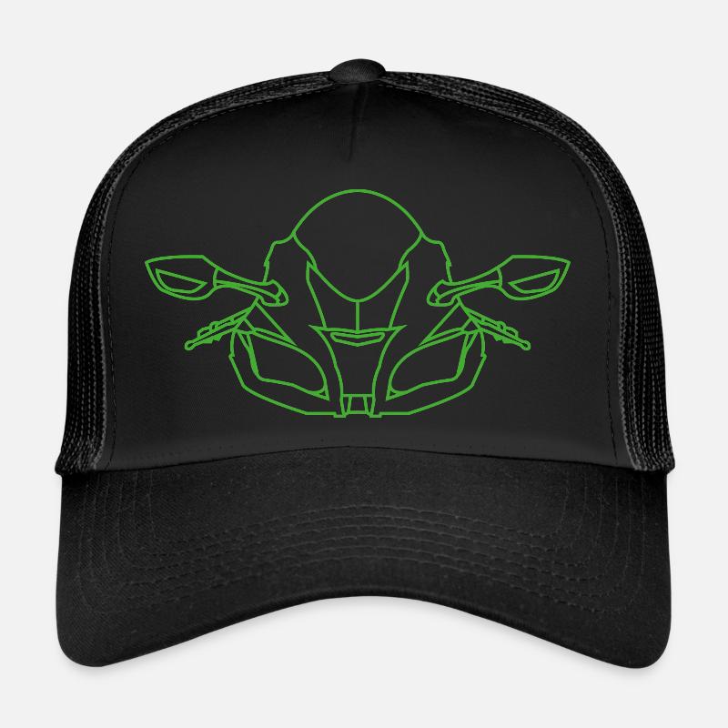 ZX10R - Casquette trucker  - noir/noir