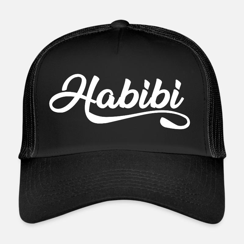 Habibi - Casquette trucker  - noir/noir