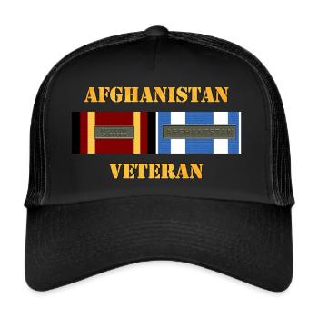 Afghanistan RS Vétéran - Casquette trucker  - noir/noir - Devant