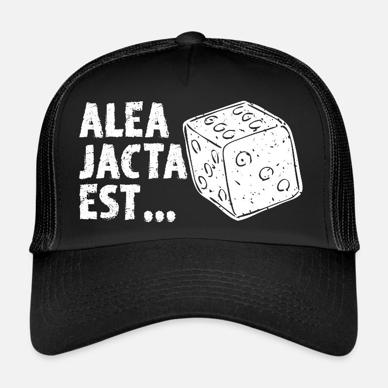 Alea jacta est Latein Spruch Geschenk Alte Sprache Trucker Cap