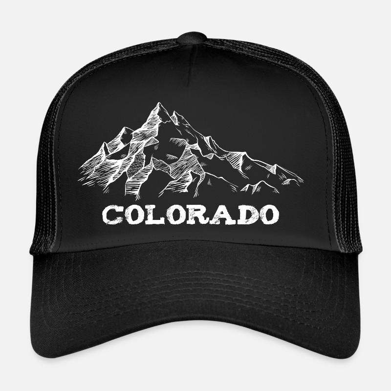 Colorado Mountains - Trucker Cap - Schwarz/Schwarz