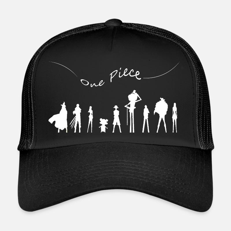 Fan Art EIN Stück - Trucker Cap - Schwarz/Schwarz