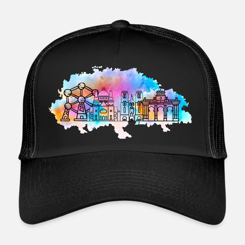 Vive les belges coloré par The Manzanita’s Casquette trucker 