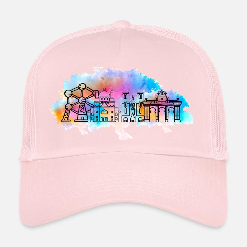 Vive les belges coloré par The Manzanita’s Casquette trucker 
