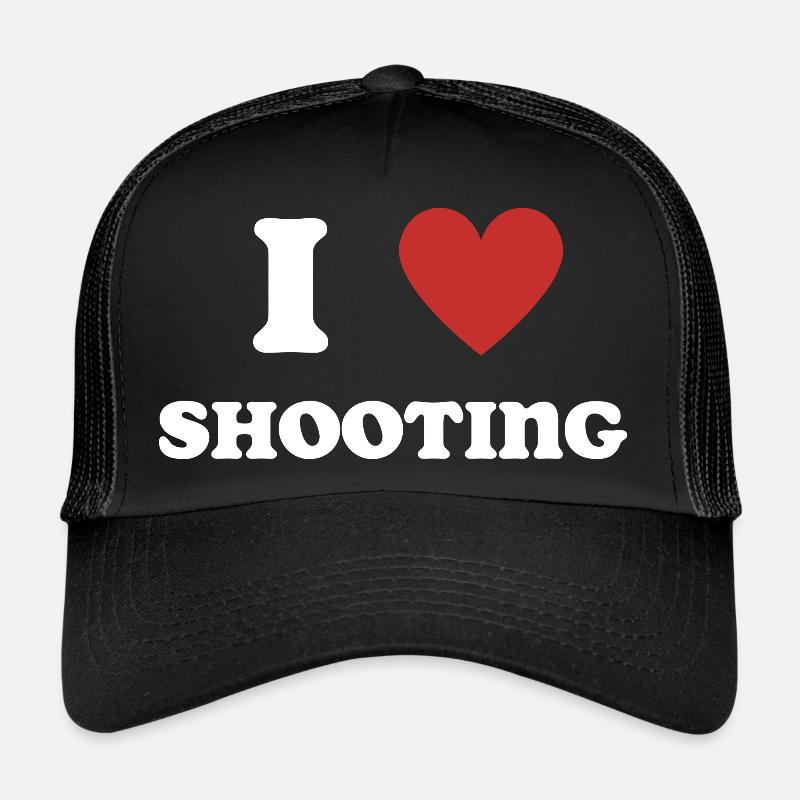 Ich liebe es zu schießen Trucker Cap