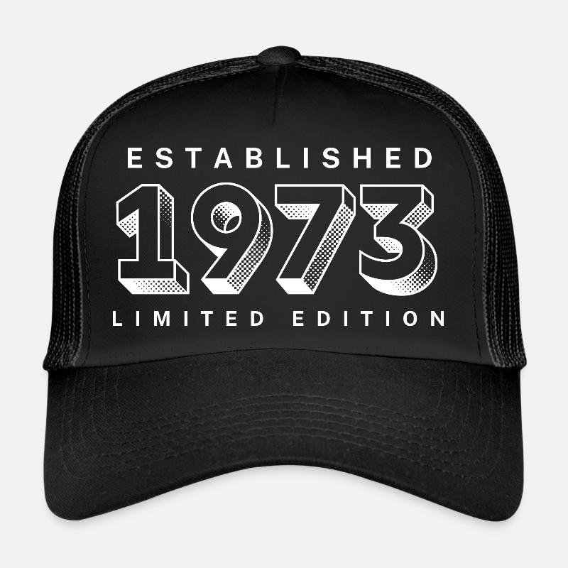 FONDÉE EN 1973, LÉGENDE 1973, MILLÉSIME 1973 Casquette trucker 