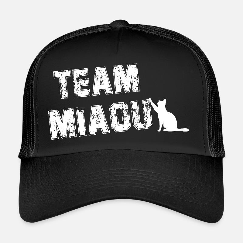 Team miaou chat humour Casquette trucker 