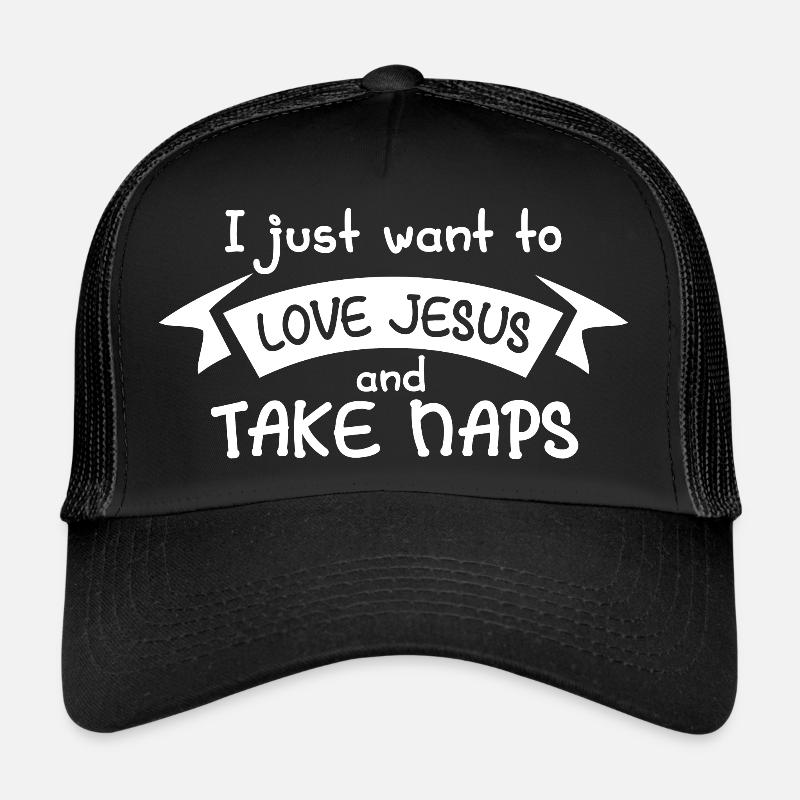 jesus Design for a jesus enthusiast and joke Trucker Cap