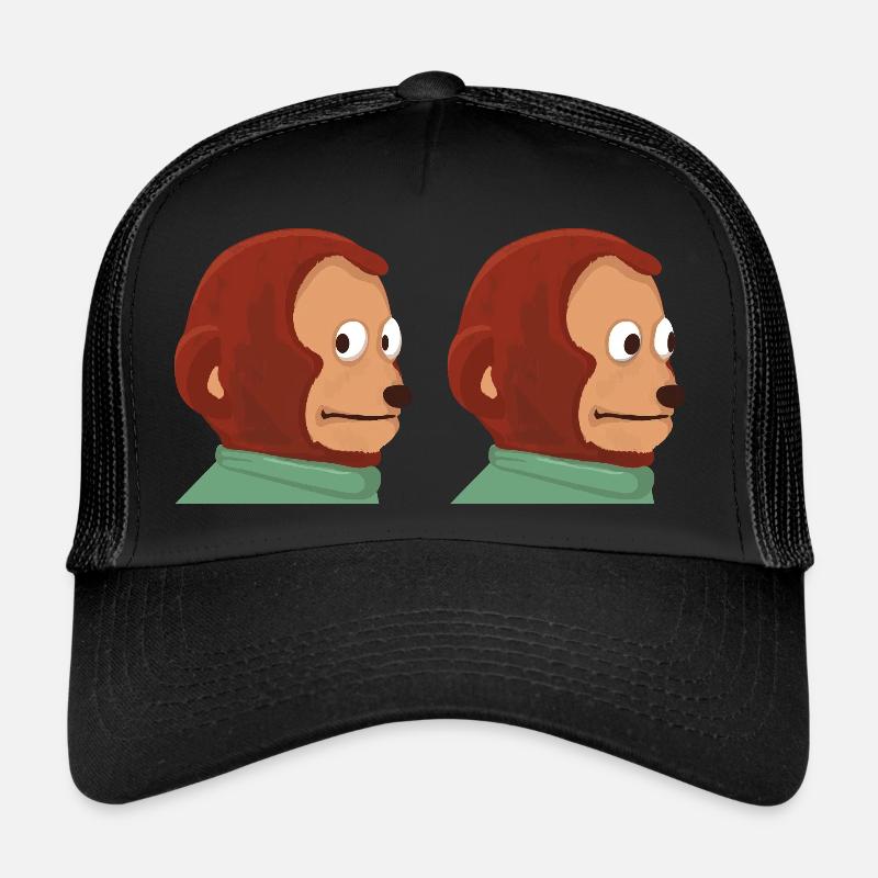 Drôle de mème de marionnette de singe Casquette trucker 