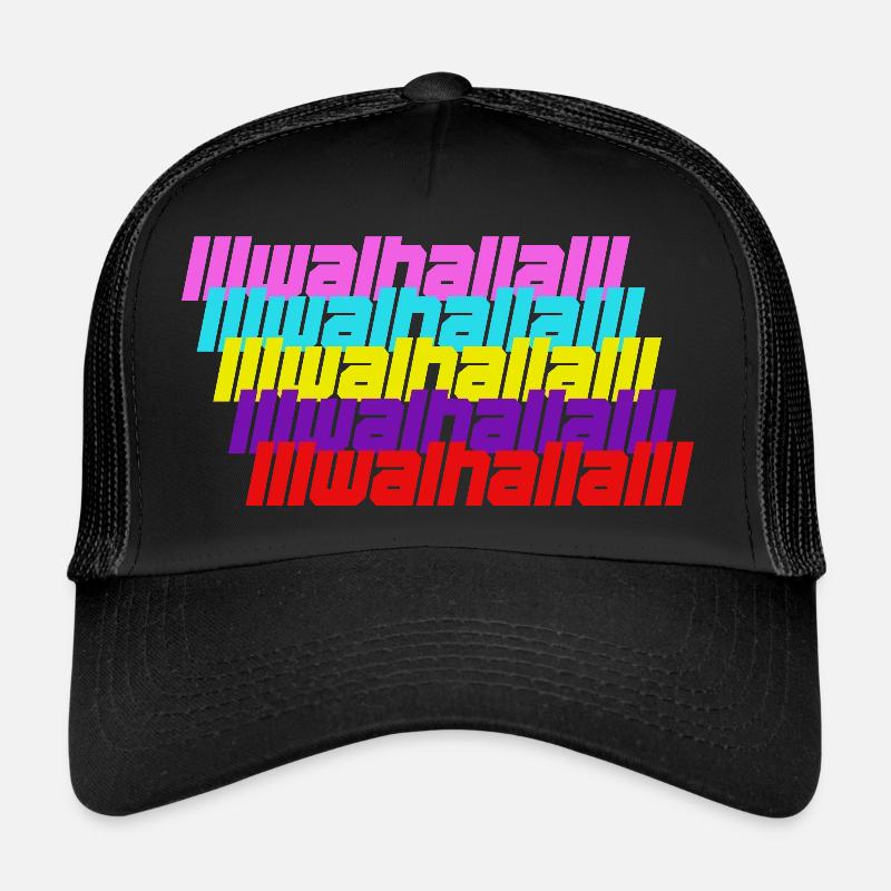 Walhalla - Trucker Cap - black/black