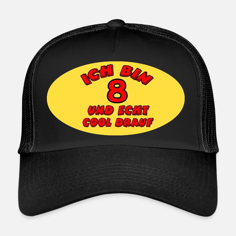 Geburtstag - Trucker Cap - Schwarz/Schwarz