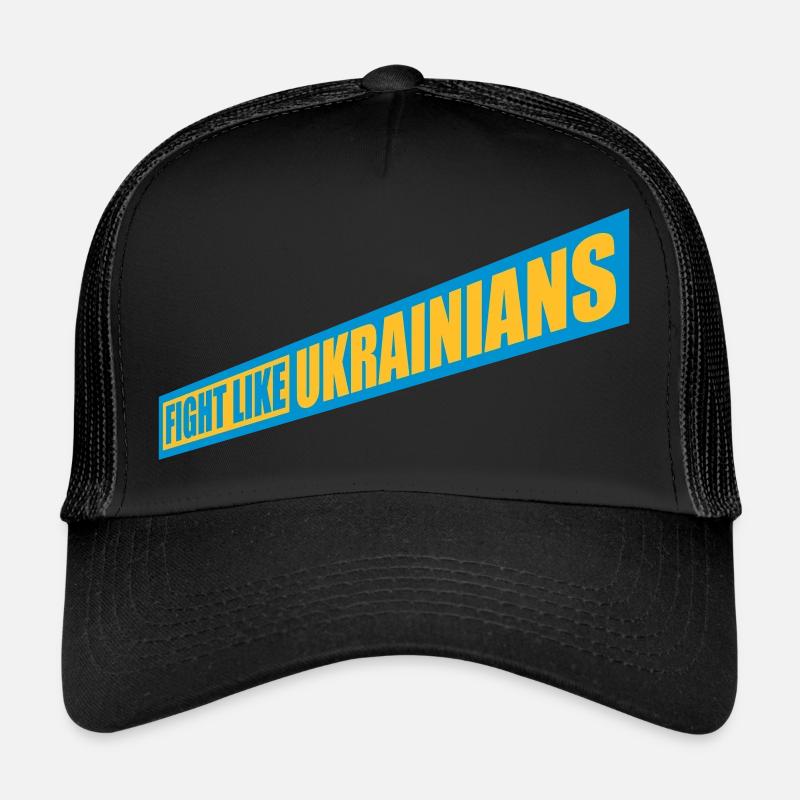fight like ukrainians Zitat Trucker Cap