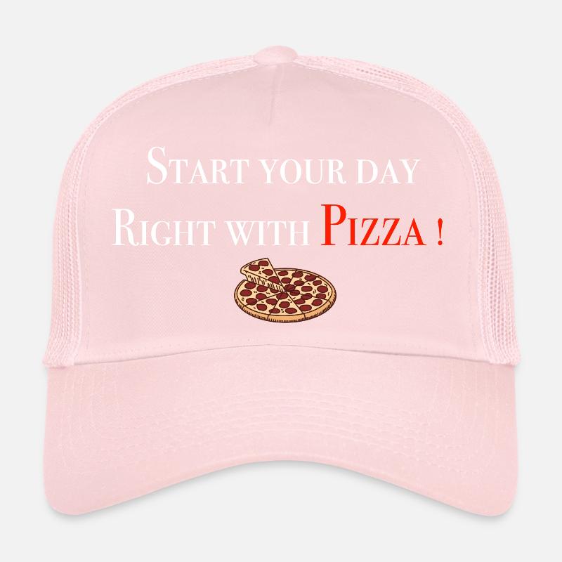 Start with Pizza 2 Trucker Cap