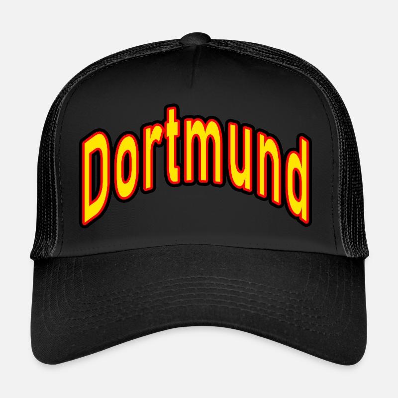 Dortmund - Trucker Cap - Schwarz/Schwarz