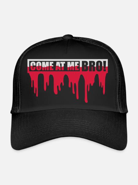 Viens à moi bro - Casquette trucker  - noir/noir - Devant