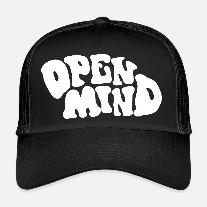 Open mind - Trucker Cap - black/black