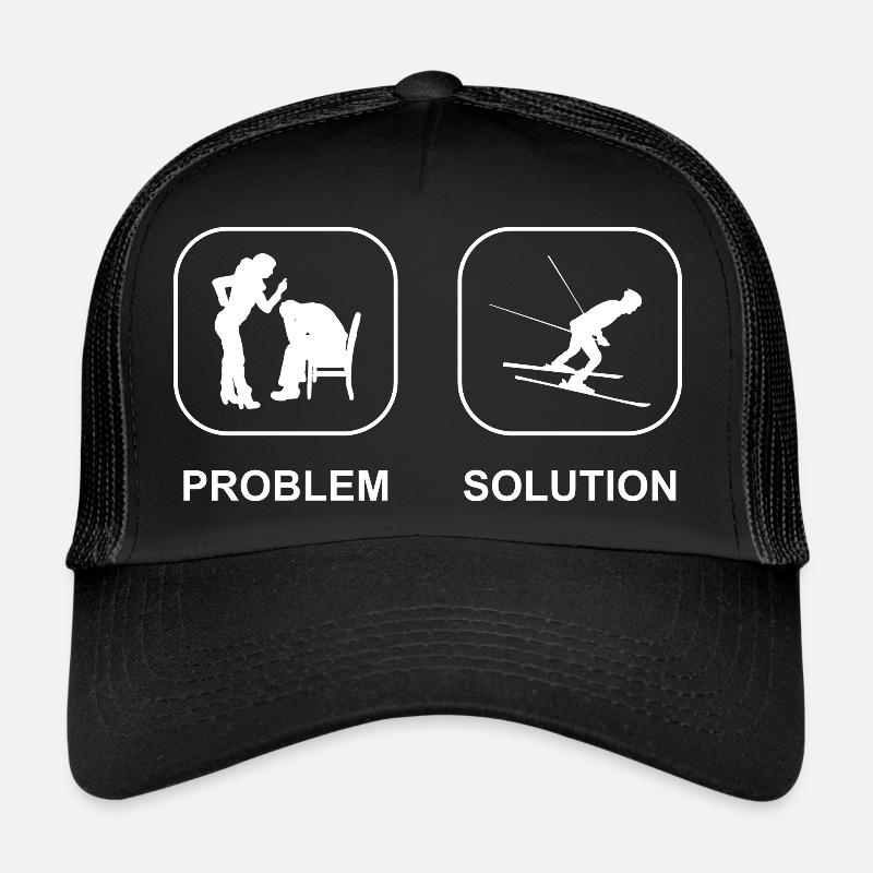 Skiing Ski Ski Outfit Skier Ski Design Trucker Cap