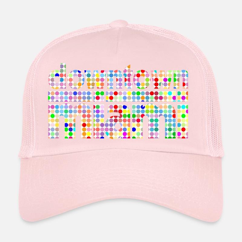 Downtown Miami Dots Style Trucker Cap