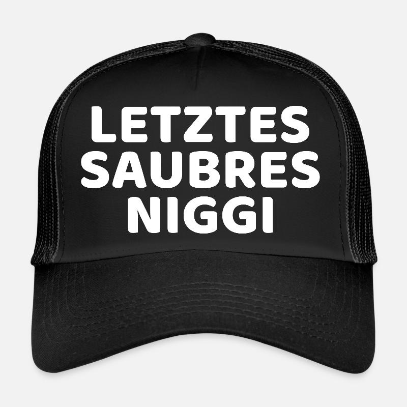 DDR Nicki Niggi Ossi Geschenkidee - Trucker Cap - Schwarz/Schwarz