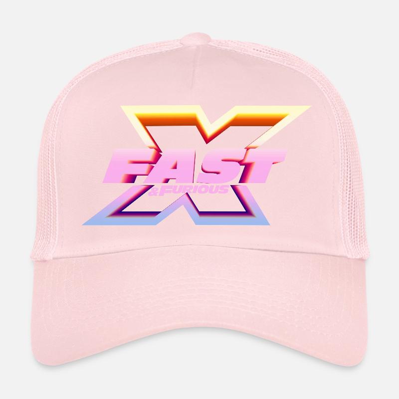 Fast and Furious 10 Logo Avec X Multicolore Casquette trucker 