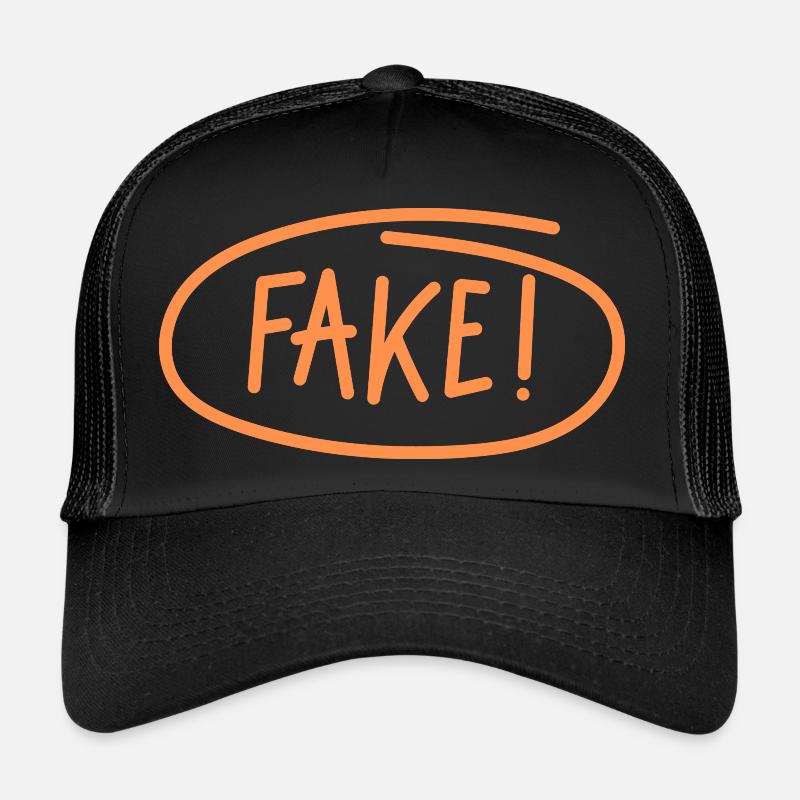 Faux - Casquette trucker  - noir/noir