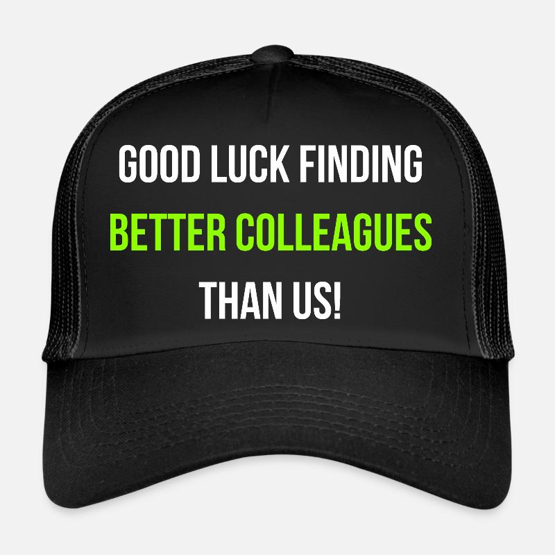 Work colleague farewell work English Trucker Cap