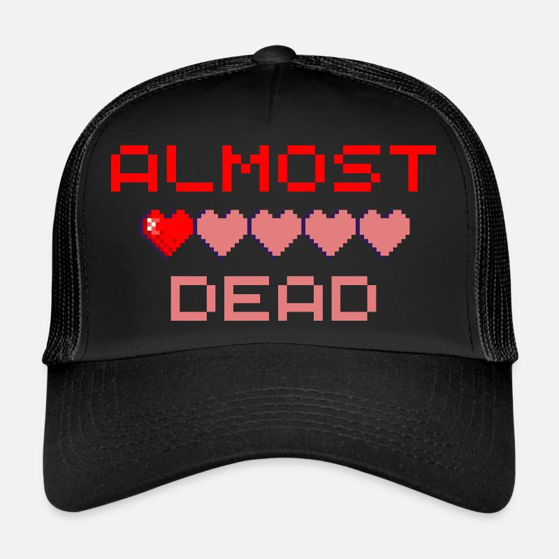 Almost Dead - Trucker Cap - black/black