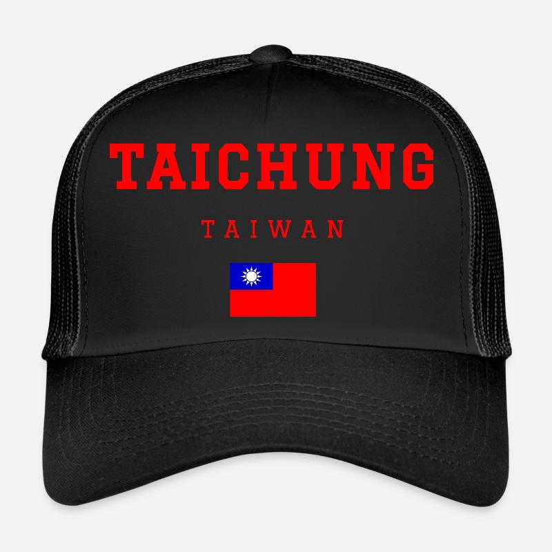 Taichung Taiwan - Trucker Cap - Schwarz/Schwarz