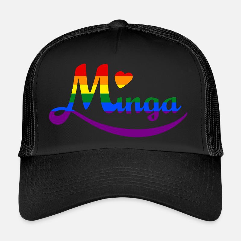 Minga Pride - Trucker Cap - Schwarz/Schwarz