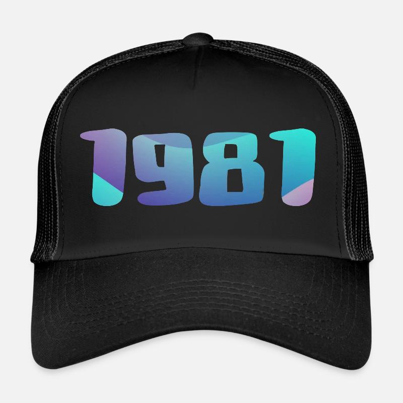 Cadeau Anniversaire 1981 Millésime 1981 Rétro 1981 Casquette trucker 