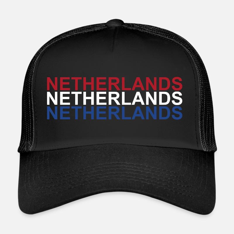 Pays-Bas - Casquette trucker  - noir/noir