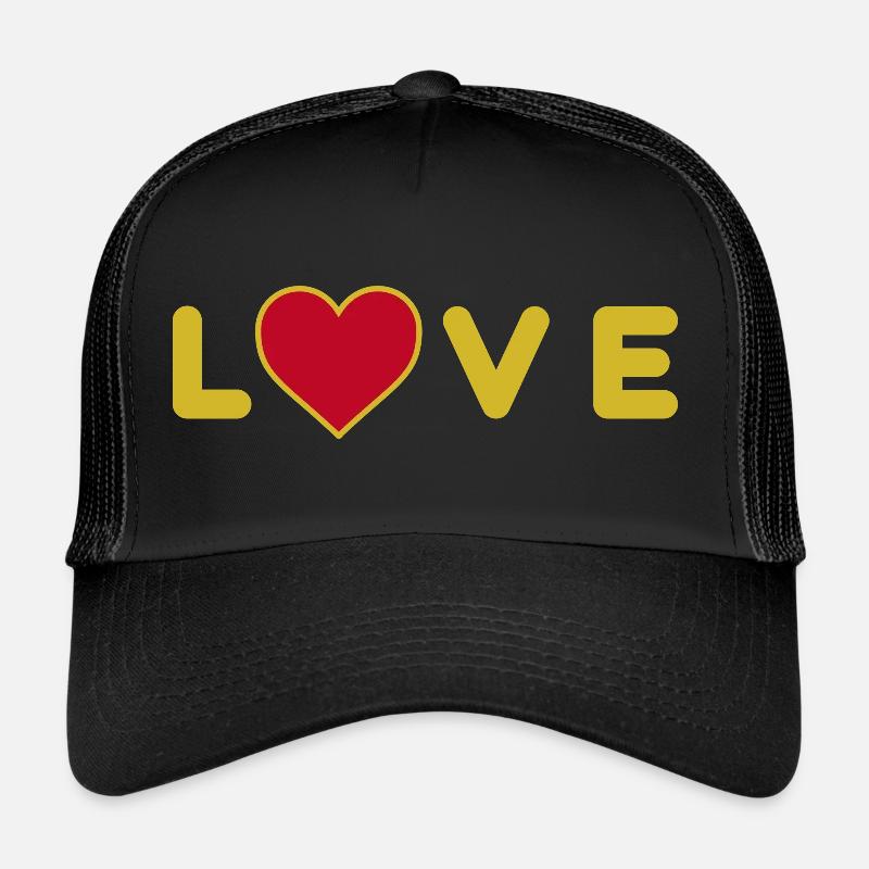 AIMEZ le design avec le cœur Casquette trucker 
