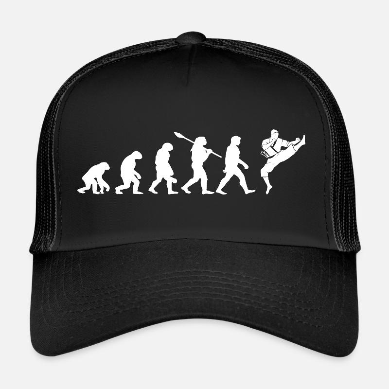 Judo Karaté Evolution Arts Martiaux Taekwondo Casquette trucker 