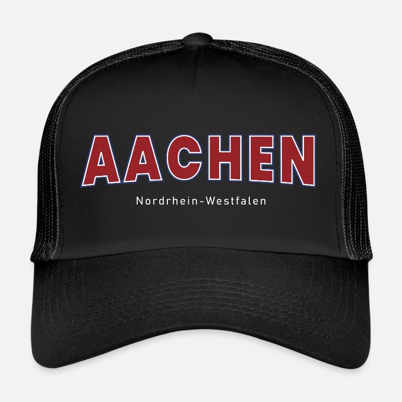 Aachen - Trucker Cap - Schwarz/Schwarz