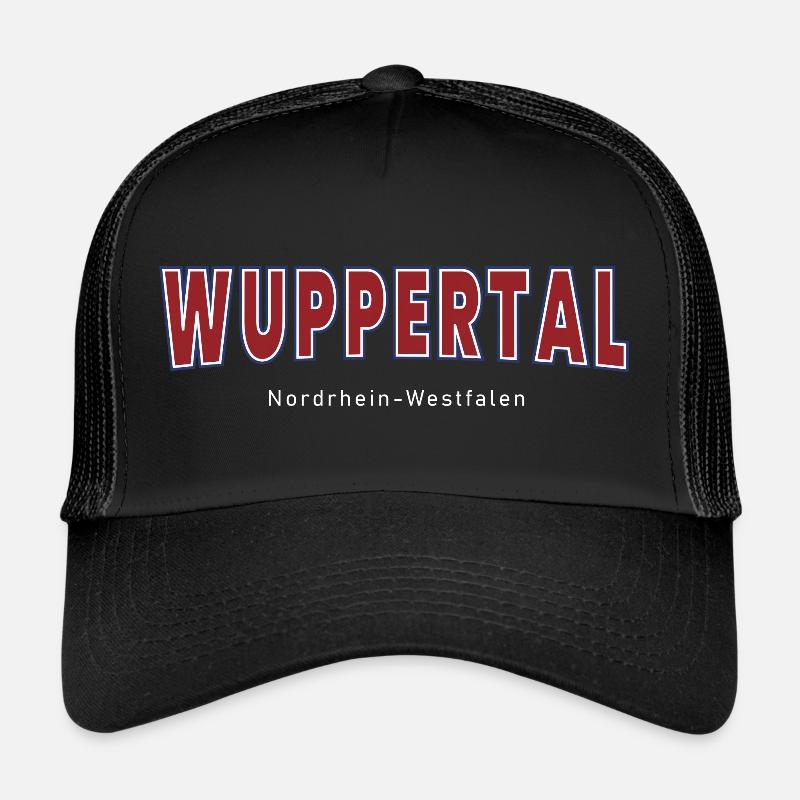 Wuppertal - Trucker Cap - Schwarz/Schwarz