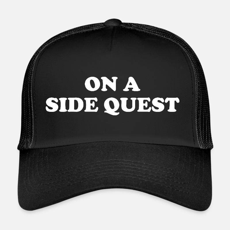 On A Side Quest - Trucker Cap - black/black