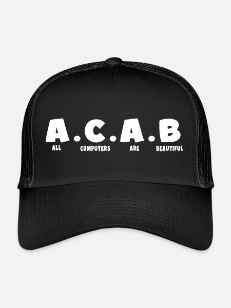 nerd coder iq server download data - Trucker Cap - black/black - Front
