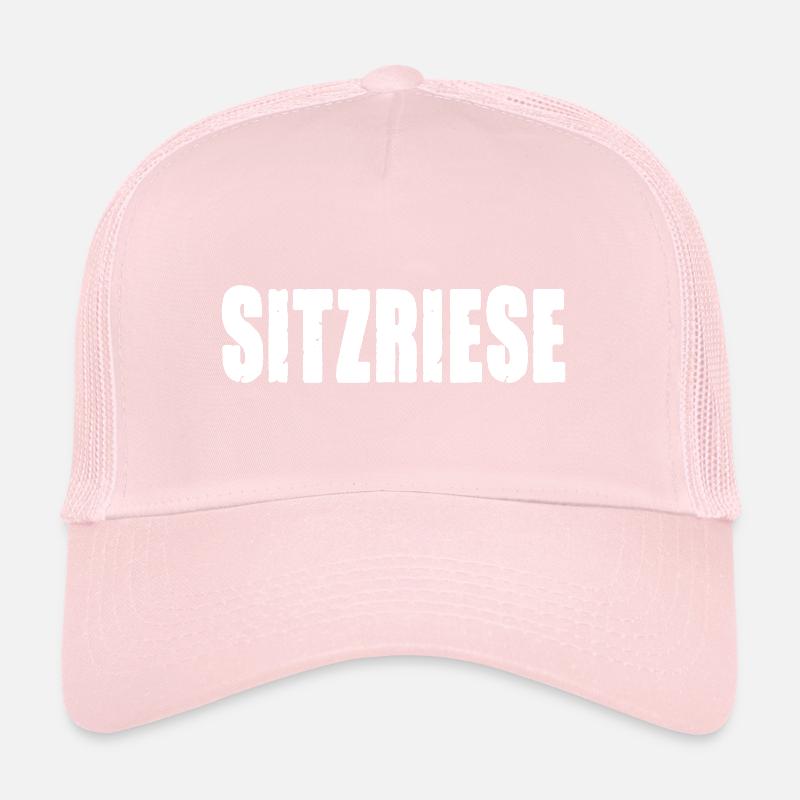 Sitzriese lustiges Motto - Statement Spruch Trucker Cap