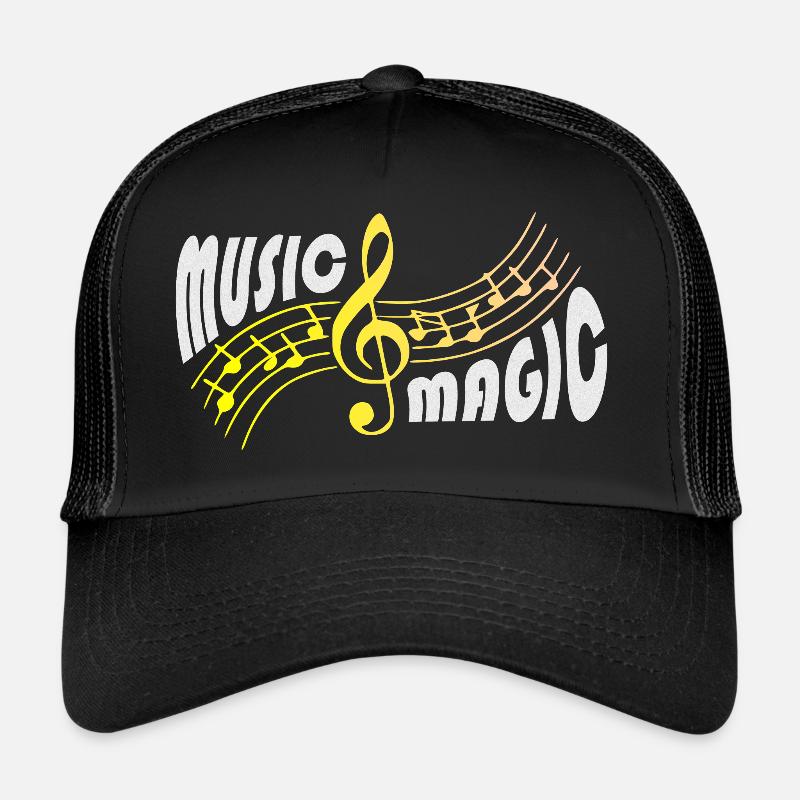 Music magic - Trucker Cap - Schwarz/Schwarz