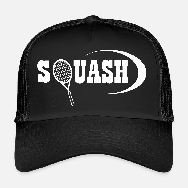 Squash - Casquette trucker - noir/noir