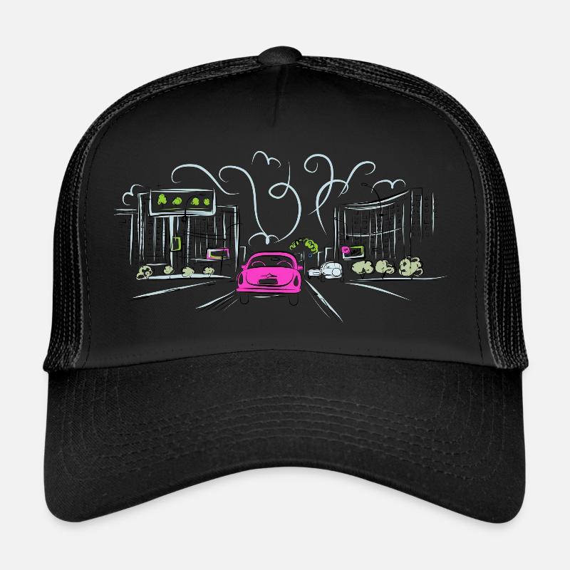 Fast Motors - Trucker Cap - Schwarz/Schwarz