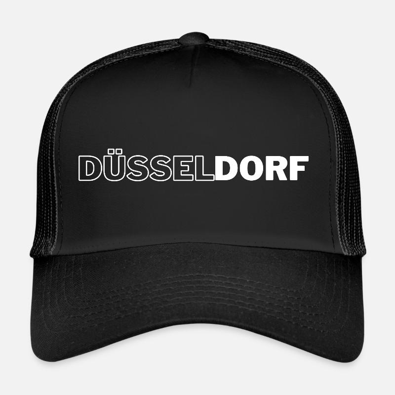 Düsseldorf - Trucker Cap - Schwarz/Schwarz