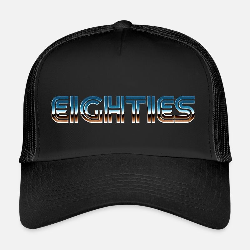 Eighties - Trucker Cap - black/black