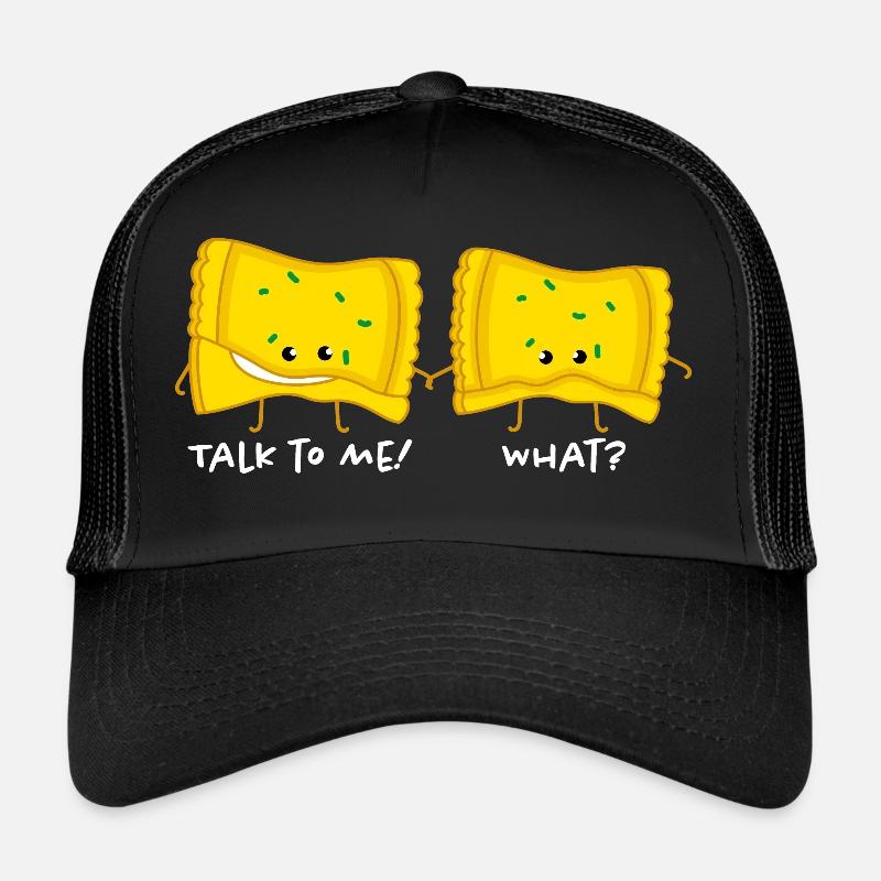 Maultaschen Paare b - Trucker Cap - Schwarz/Schwarz