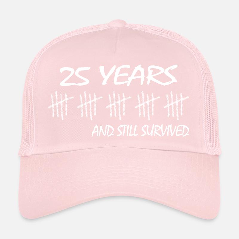 25. geburtstag jubiläum survived 25 fünfundzwanzig Trucker Cap